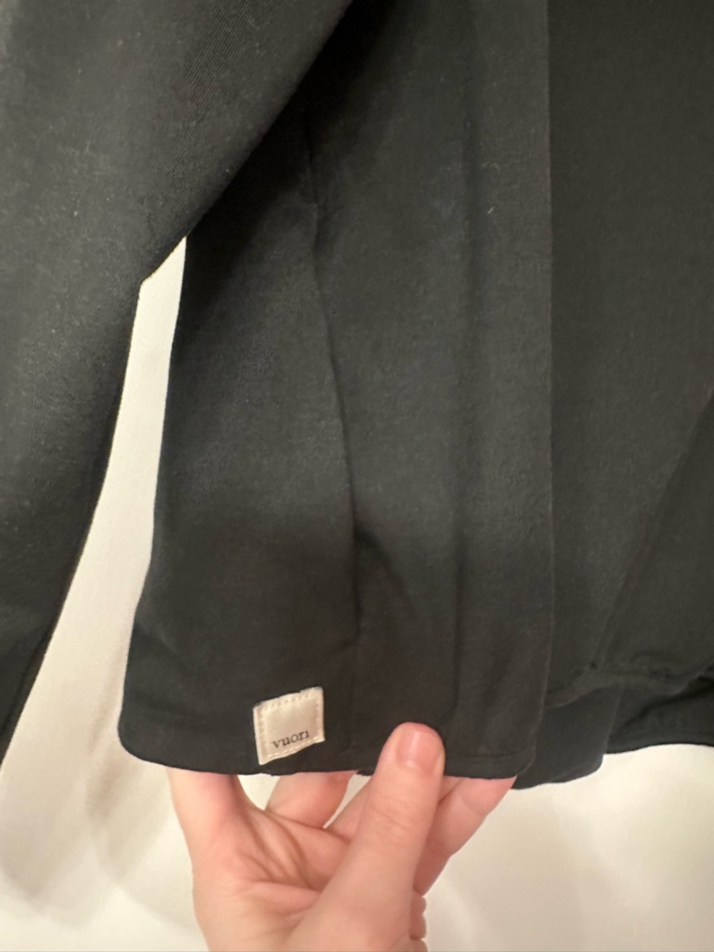 Vuori Black Snap-Front Pullover Hoodie - Picture 7 of 9